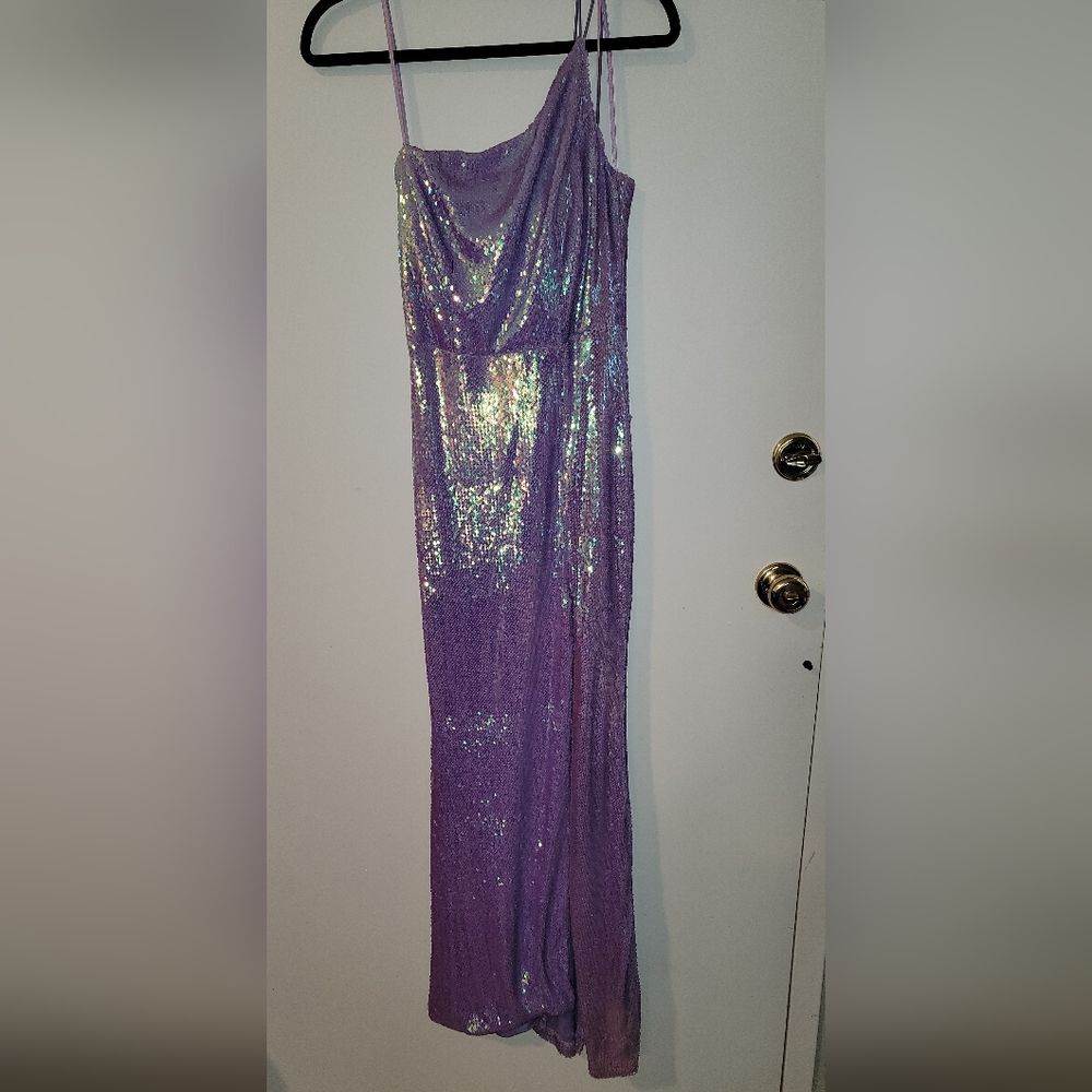 Crystal Doll Juniors Sz 5 Lavender Dress Sequin Dress Mermaid Costume *Read